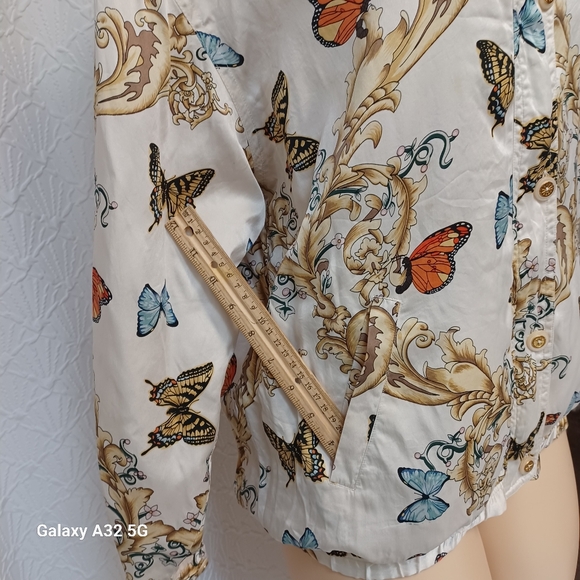 Vintage Mureli Butterfly Print Women's Jacket Size M - Picture 8 of 14